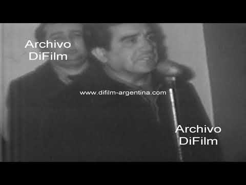 Acto Peronista en homenaje a Eva Duarte de Peron en Santa Fe 1968