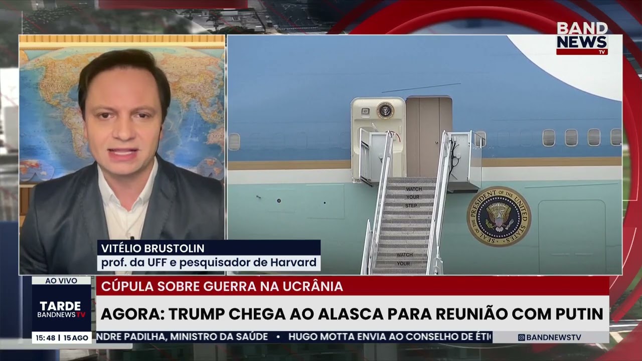Trump chega ao Alasca para reunião com Putin | BandNews TV