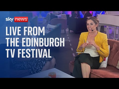 Backstage at the Edinburgh TV Festival