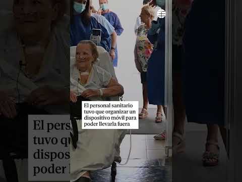 Juana vuelve a ver la calle tras más de 7 meses ingresada en el Hospital Gregorio Marañón #salud
