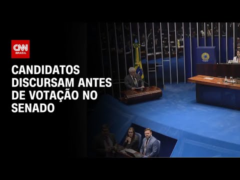 Candidatos discursam antes de votação no Senado | ELEIÇÕES NO CONGRESSO