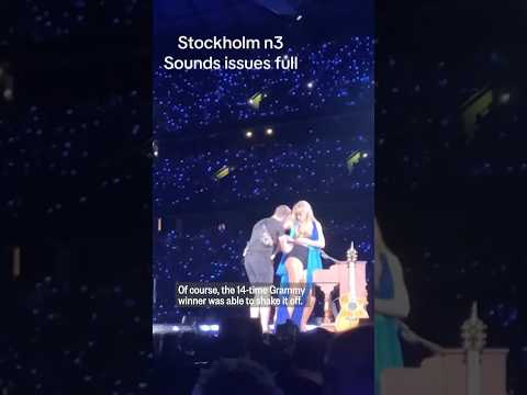Taylor Swift shakes off wardrobe malfunction in Stockholm