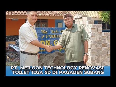 PT. Meiloon Technology Renovasi Toilet Tiga SD di Pagaden Subang #subang