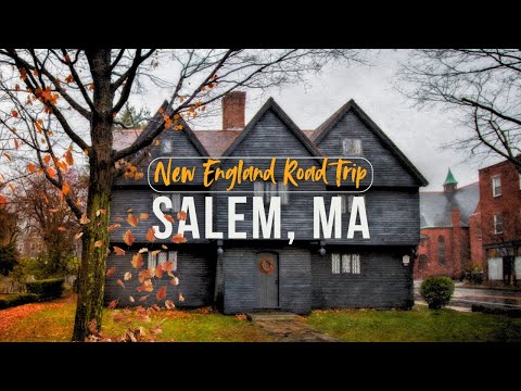 🍁 POV It's Autumn in Salem, MA 🌧🧹 New England Road Trip