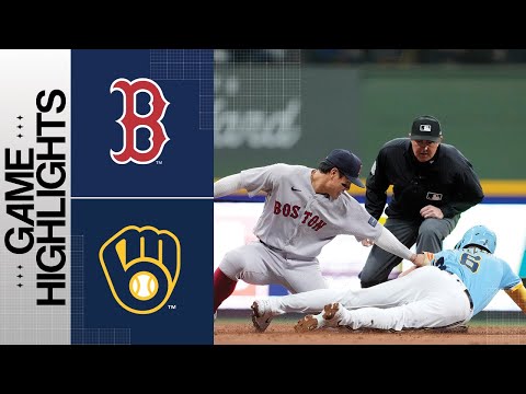 Red Sox vs. Brewers Game Highlights (4/21/23) | MLB Highlights video clip