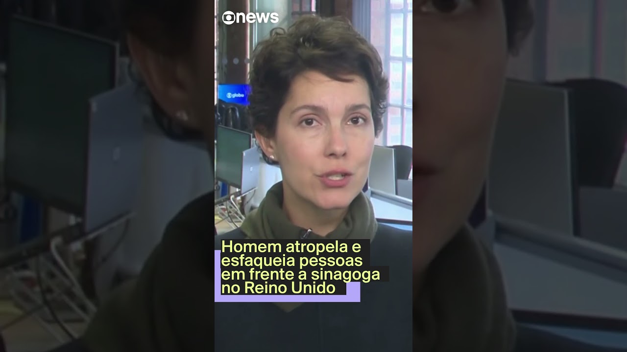 Homem atropela e esfaqueia pessoas em frente a sinagoga no Reino Unido