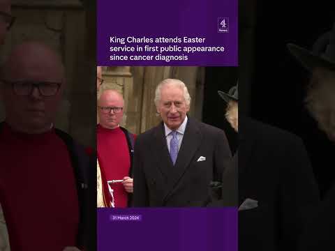 King Charles at Easter service