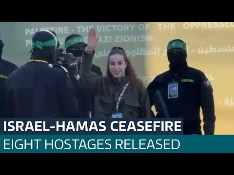 Three Israeli and five Thai hostages released by Hamas as Israel hands over 110 Palestinians