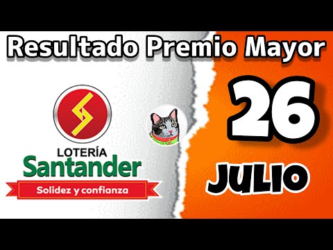 Resultado LOTERIA DE SANTANDER Viernes 26 de Julio de 2024