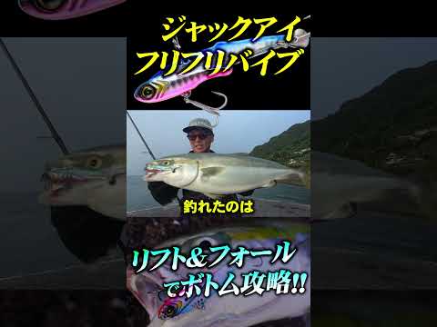【ショアジギ】リフト＆フォールが効く！フリフリバイブで青物ゲット！【ジャックアイ】
