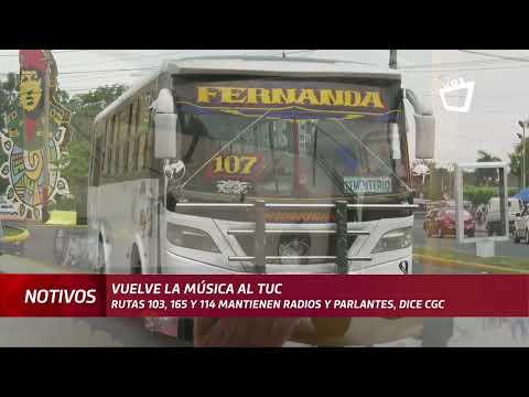 Conductores vuelven a colocar radios y parlantes en rutas de Managua