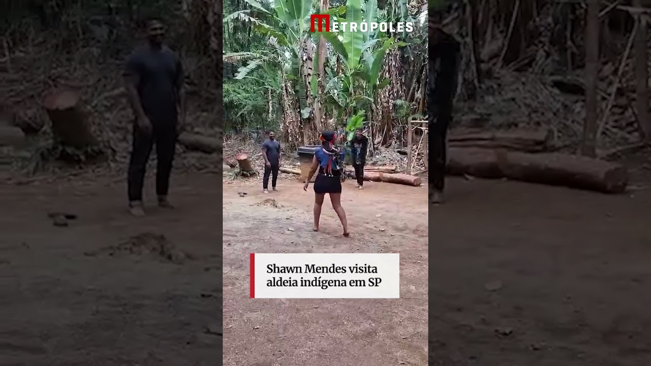Shawn Mendes visita aldeia indígena em SP