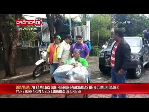 Familias evacuadas del sector de Ochomogo ya retornaron a sus hogares - Nicaragua