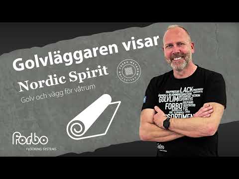 Golvläggaren visar Nordic Spirit våtrumsgolv och vägg | E-learning