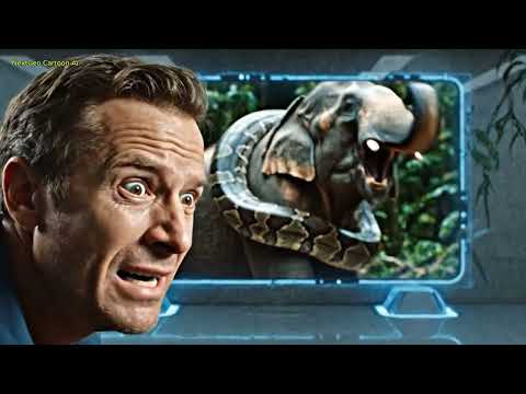 Epic Elephant Rescue: Mother vs. Giant Python in African Savanna | Heart-Stopping Wildlife Drama 4K