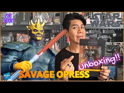 Savage Opress Star Wars Black Series Unboxing Hasbro Zoe Geek!