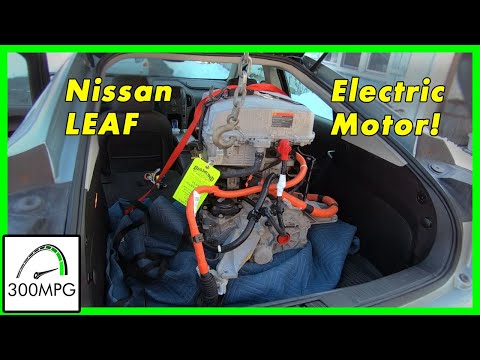Getting a Nissan Leaf Electric Motor from the Junk Yard!