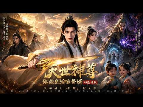 灭世神尊，体验生活当赘婿动态漫版封面