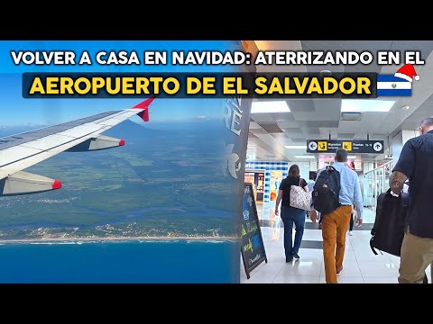 ATERRIZANDO en el AEROPUERTO de EL SALVADOR 🇸🇻🎄 en NAVIDAD 2025