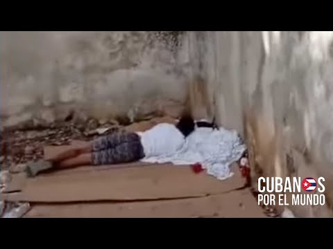 Conmovedor video que muestra a menor de edad durmiendo a la intemperie encima de un cartón en Cuba