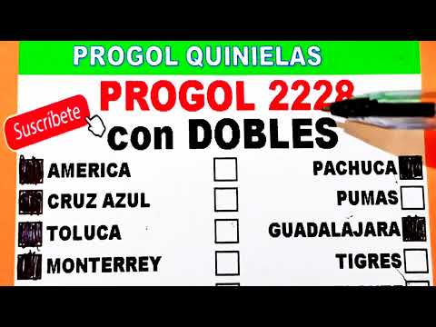 Progol 2228 con DOBLES | Progol Revancha 2228 con DOBLES | Progol 2228 | #progol2228  | #progol2228