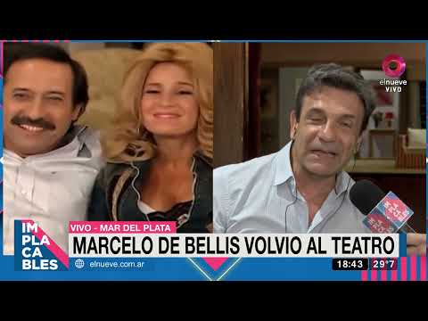 Marcelo de Bellis y su emoción de volver al teatro: estamos muy felices de estar acá