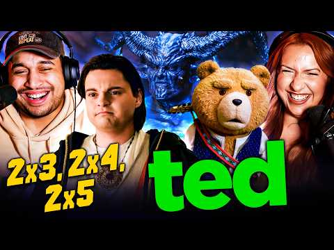 TED SEASON 2 EPISODES 3, 4 & 5 REACTION – THESE EPISODES WERE ABSOLUTE CHAOS! – FIRST TIME WATCHING
