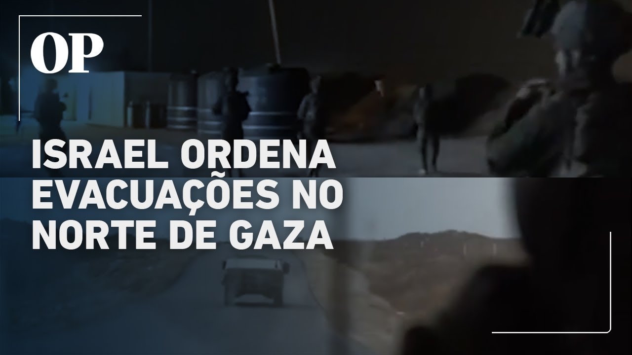 Israel ordena que palestinos deixem o norte de Gaza Trump pressiona por cessar fogo