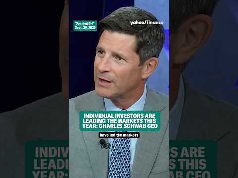 Charles Schwab CEO: Individual investors are leading the markets this year.