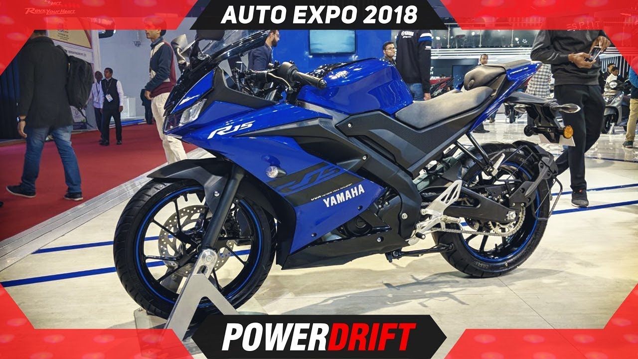 2018 Yamaha R15 V3 @ Auto Expo: The Rs 1.2 Lakh Superbike : PowerDrift