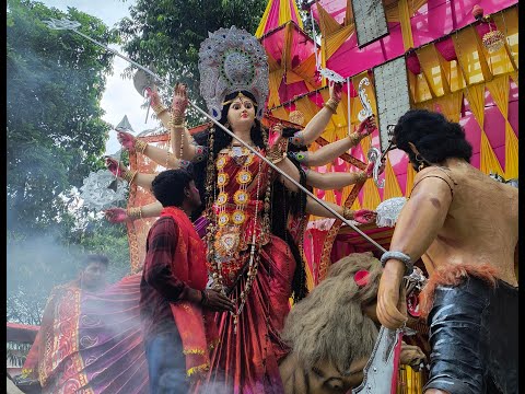 मूर्ति विसर्जन **नवयुवक दुर्गा पूजा समिति पानापुर करियात,सुरतपुर **