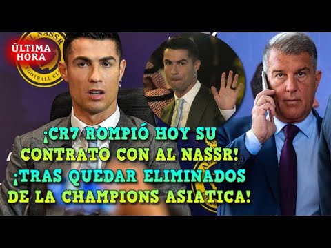 CRISTIANO RONALDO ROMPIÓ HOY su CONTRATO con AL NASSR - LAPORTA se REUNE con el AGENTE de LUIS DIAZ