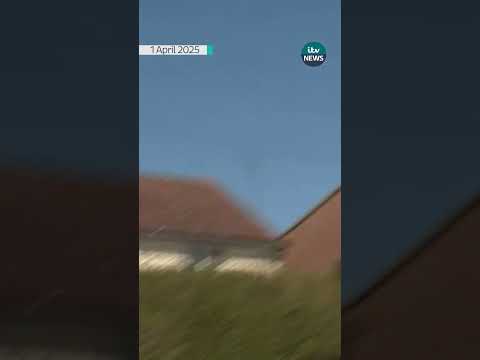 Flamstead hawk attack caught on camera #itvnews #flamstead #hawk