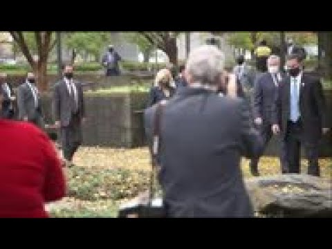 Biden lays wreath honoring Veterans Day in Philly