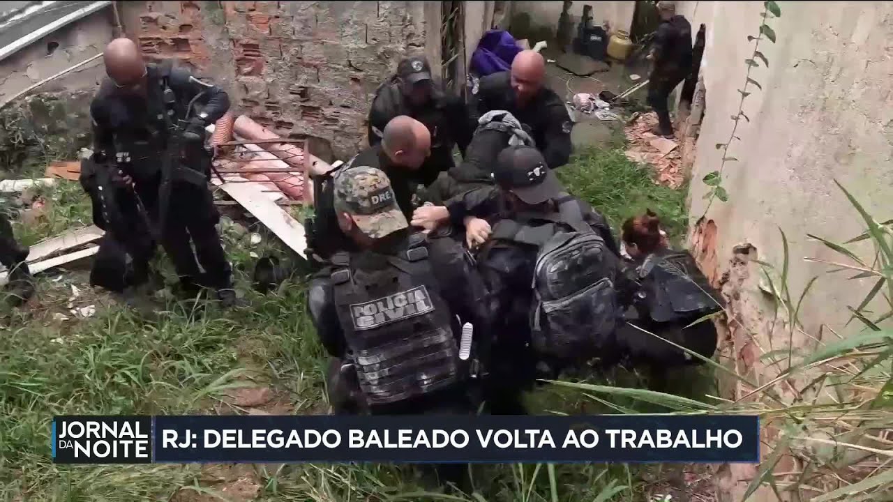 RJ: Delegado baleado volta ao trabalho