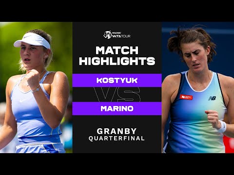 Marta Kostyuk vs. Rebecca Marino | 2022 Granby Quarterfinals | WTA Match Highlights