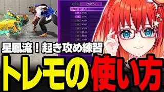 【スト6講座】初心者必見！ジュリの起き攻めの基本とトレモ練習法【星鳳ともり/りーさるぷらん】