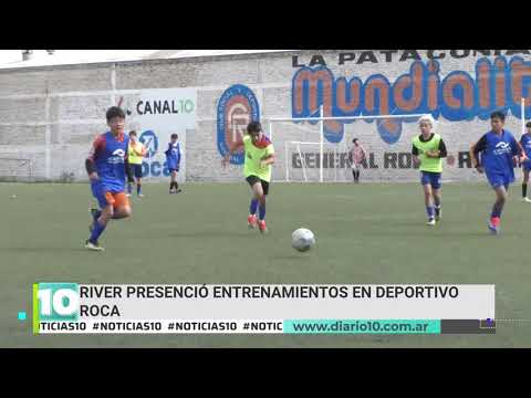 River presenció entrenamientos en Deportivo Roca