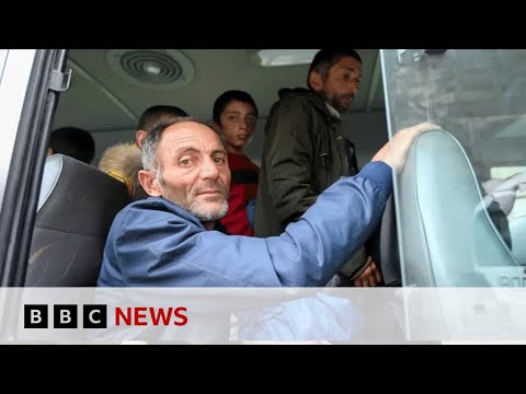 Armenia welcomes refugees from Nagorno-Karabakh - BBC News