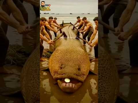 rescue fish from giant fish #animals #funny #shorts