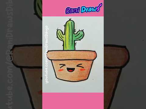 Cómo dibujar un Cactus kawaii  fácil