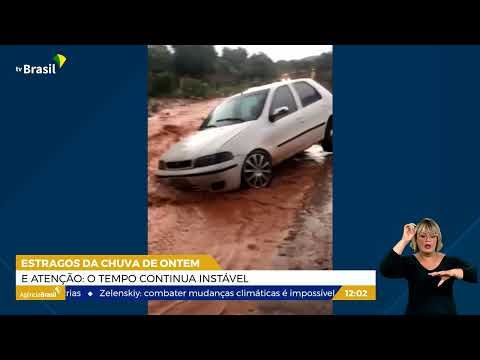 DF | Chuva causa estragos em São Sebastião