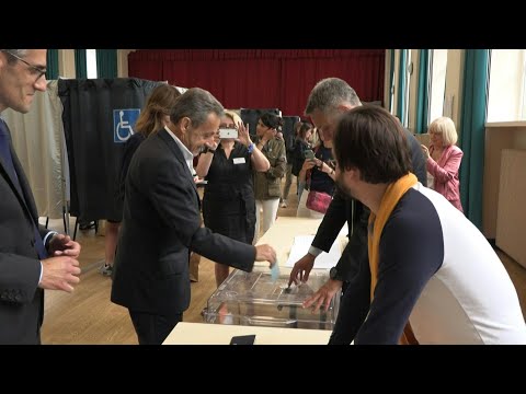 Former French president Sarkozy votes in Paris | AFP