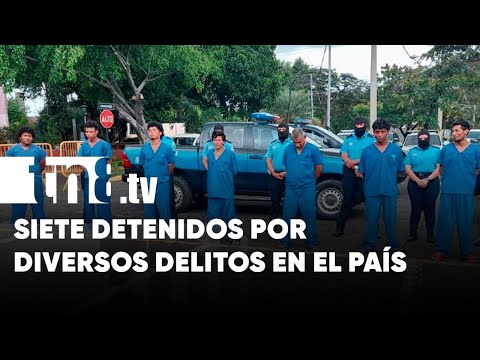 Siete autores de muerte homicida detenidos por la Policía Nacional - Nicaragua
