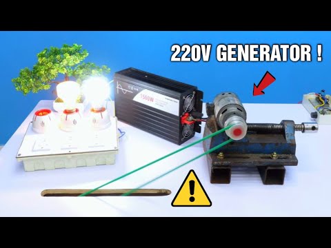 I make 220V 1000W Electric Generator from Blower Motor