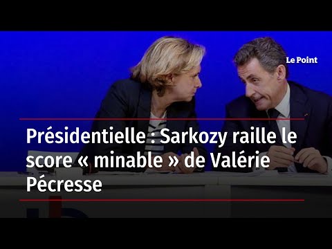 Présidentielle : Sarkozy raille le score « minable » de Valérie Pécresse