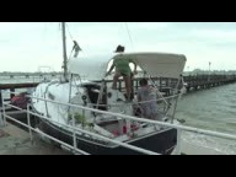 In wake of storm Eta, boats wash ashore in Florida