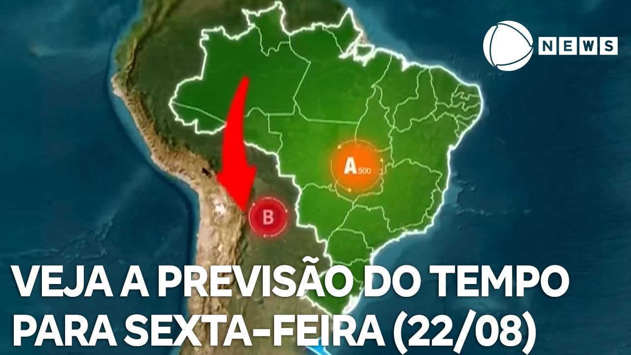 Confira a previsão do tempo para sexta feira 2208