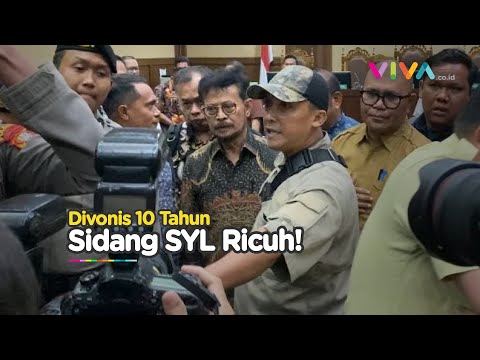 Pecah! Sidang SYL Ricuh, Simpatisan Saling Dorong dengan Wartawan