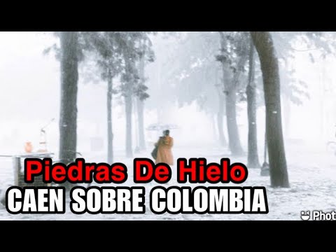 FUERTE GRANIZADA CAE SOBRE BOGOTA, EL HIELO CUBRE LAS CALLES DE BLANCO, GRANIZO EN COLOMBIA